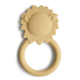 MUSHIE | Bijtring Siliconen Leeuw -  Teether Lion Soft Yellow