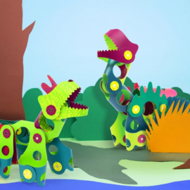 CLIXO | Magnetisch constructiespeelgoed - dino discovery - 24st