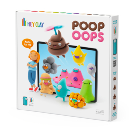 HEY CLAY | Boetseerklei Poop Oops - 9 figuren