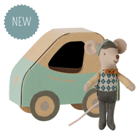 MAILEG | Chauffeur muis kleine broer