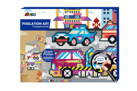 AVENIR KIDS | Pixelation sticker poster - Transport