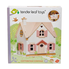 TENDER LEAF TOYS | Poppenhuis cottage - gemeubileerd