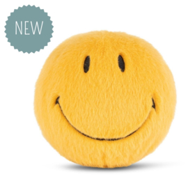 BON TON TOYS x Smiley | Knuffel Smiley fuzzy geel - 23 cm