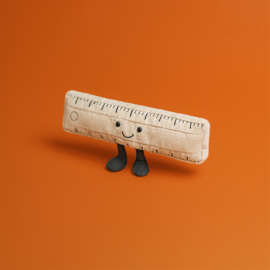 JELLYCAT | Amuseables knuffel liniaal - 8 x 20 x 4 cm