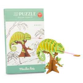 MOULIN ROTY | 3D Bouwpakket kameleon - Tout autour du monde