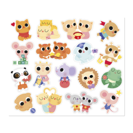 JANOD | Stickers baby dieren - 100 stuks