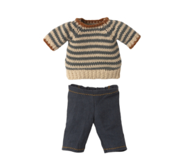 MAILEG | Teddy kleding - trui & broek - vader