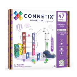 CONNETIX TILES | Magnetische tegels - ball run launcher - 47 stuks