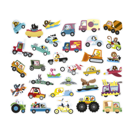JANOD | Stickers voertuigen - 200 stuks