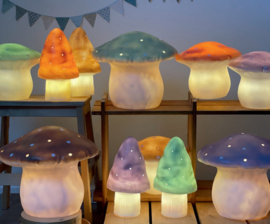 HEICO | Lamp paddenstoel vliegenzwam - goud met witte stippen