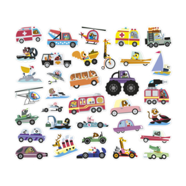 JANOD | Stickers voertuigen - 200 stuks