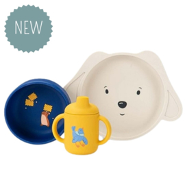 MOULIN ROTY | Kinderservies siliconen -  Puce & Pilou