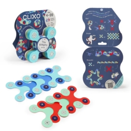 CLIXO | Magnetisch constructiespeelgoed - tiny & mighty - marine - 9st