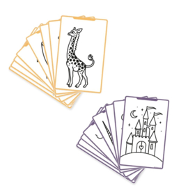 KIDYWOLF | Kidydraw mini extra tekenkaarten - sprookjes & dieren