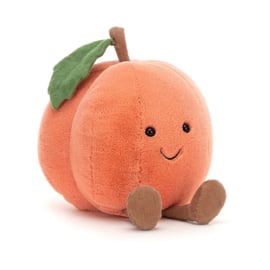 JELLYCAT |  Amuseables knuffel perzik -  14 x 11 x 11 cm