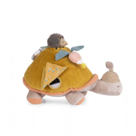 MOULIN ROTY | Activiteitenknuffel schildpad - Trois petits lapins
