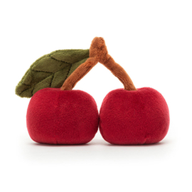 JELLYCAT | Knuffel fabulous fruit kersen - 9 x 11 x 5 cm
