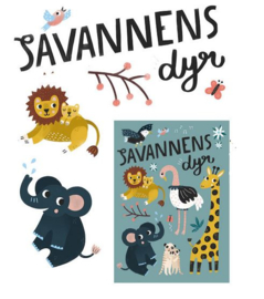 MICHELLE CARLSLUND | Poster Savannah animals