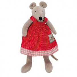 MOULIN ROTY | Knuffel muis Nini - La grande famille - 30 cm