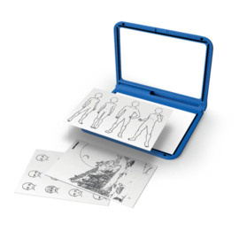 KIDYWOLF | Tekenbord tweezijdig kidydraw pro - blauw
