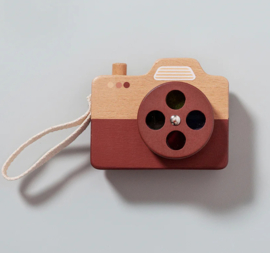 PETIT MONKEY | Houten speelgoed camera - bruin