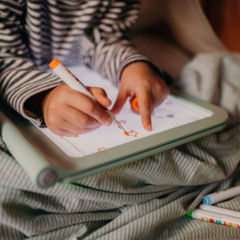 KIDYWOLF | Uitwisbare markeerstiften voor tekenbord Kidydraw pro - rgbo - 4 st