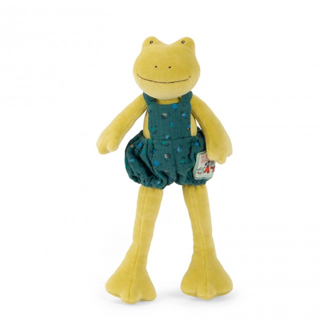 MOULIN ROTY | Knuffel kikker Perlette - La grande famille - 23 cm