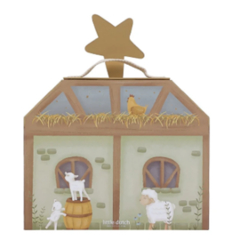 LITTLE DUTCH | Kerststal speelkoffer