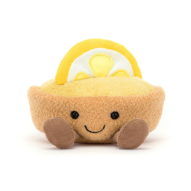 JELLYCAT | Amuseables knuffel citroentaartje - 11 x 11 x 10 cm