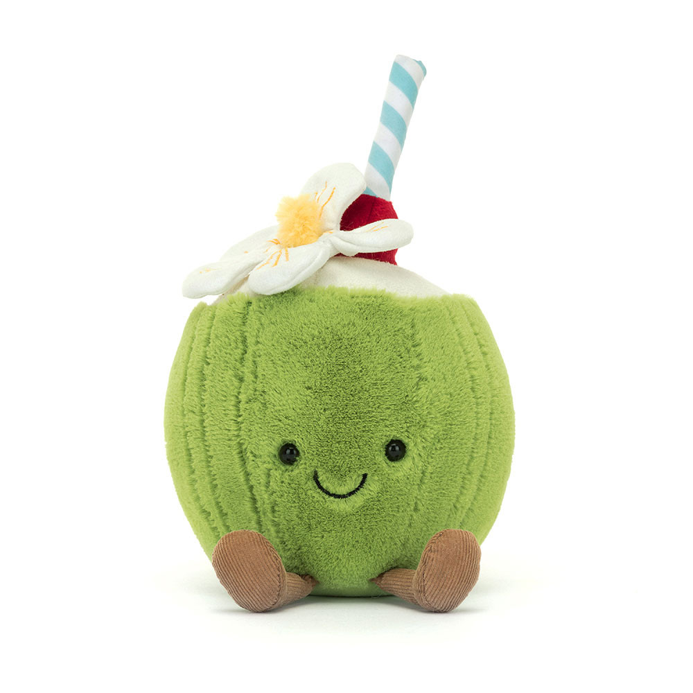 JELLYCAT | Amuseables knuffel kokosnoot Aruba -15 x 11 x 9 cm