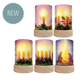 TOVERLUX | Lantaarn silhouet - vogel geluk advent - 5 st