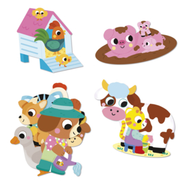 JANOD | Stickers boerderijdieren - 50 stuks