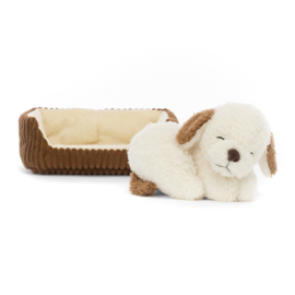 JELLYCAT | Knuffel hond met mand - Napping Nipper Dog