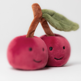 JELLYCAT | Knuffel fabulous fruit kersen - 9 x 11 x 5 cm
