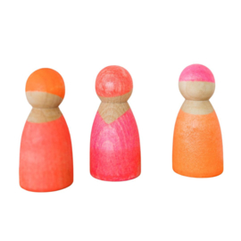 GRIMM'S | Popjes neon roze - 3 st