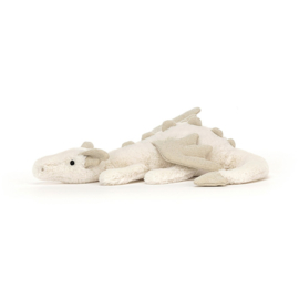 JELLYCAT | Knuffel Draak Sneeuw - Dragon snow  - medium - 12 x 50 cm