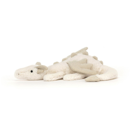 JELLYCAT | Knuffel Draak sneeuw - Dragon snow - little - 8 x 30 cm