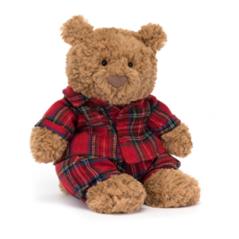 JELLYCAT | Knuffel beer pyjama - Bartholomew Bear Bedtime - medium - 28 x 12 cm