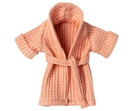 MAILEG | Muis kleding - badjas koraal roze - moeder