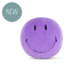 BON TON TOYS x Smiley | Knuffel Smiley fuzzy paars - 13 cm