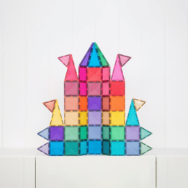 CONNETIX TILES | Magnetische tegels - glitter castle - 48 stuks
