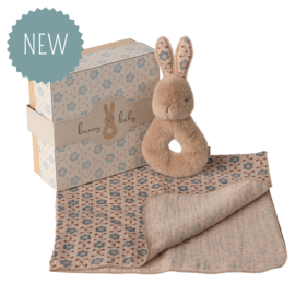 MAILEG | Rammelaar konijn set - cream peach