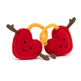 JELLYCAT | Amuseables knuffel liefdesslotjes Val & Tina - 15 x 22 x 4 cm