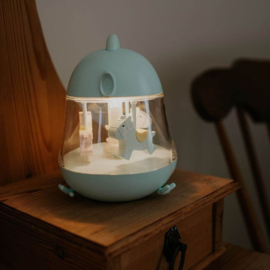 MARY'S | Nachtlamp en muziekdoos carrousel - blauw