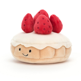 JELLYCAT | Knuffel Gebakje Aardbei - Pretty Patisserie Tarte Aux Fraises