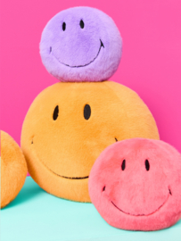 BON TON TOYS x Smiley | Knuffel Smiley fuzzy geel - 23 cm