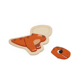 JANOD | Houten puzzel dino's - 2,3,4,5 st