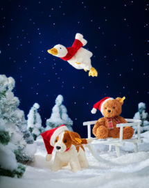 STEIFF | Knuffel kerstbeer Jimmy - 30 cm