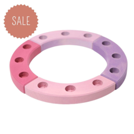 GRIMM'S | Verjaardagsring of feest- en seizoensring - roze & paars