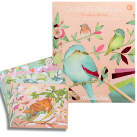 MOULIN ROTY | Knutselset fantasiekaarten & transferfolie - Les Rosalies